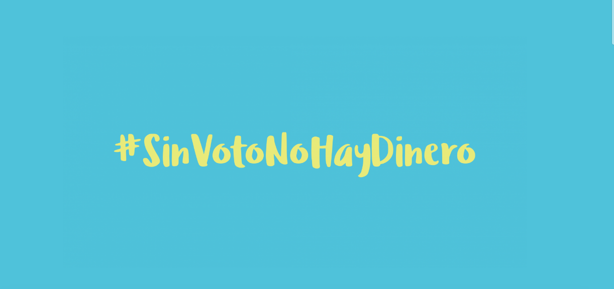 Iniciativa #SinVotoNoHayDinero estrena plataforma digital