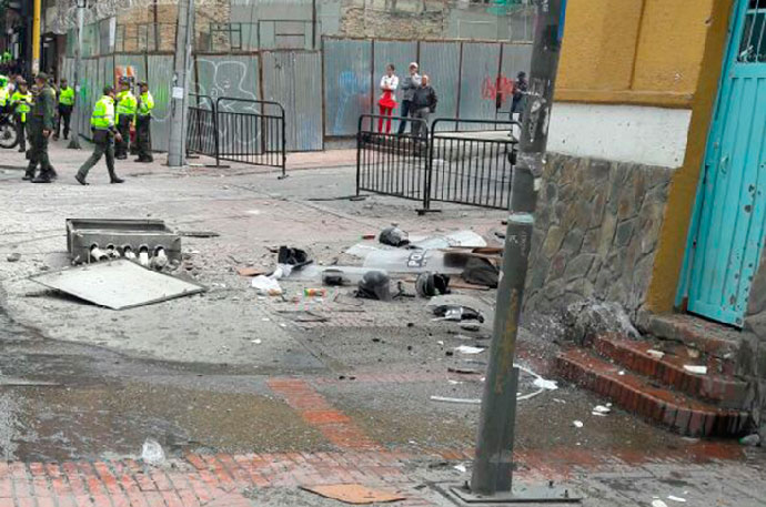 Explosión en Bogotá deja 30 heridos