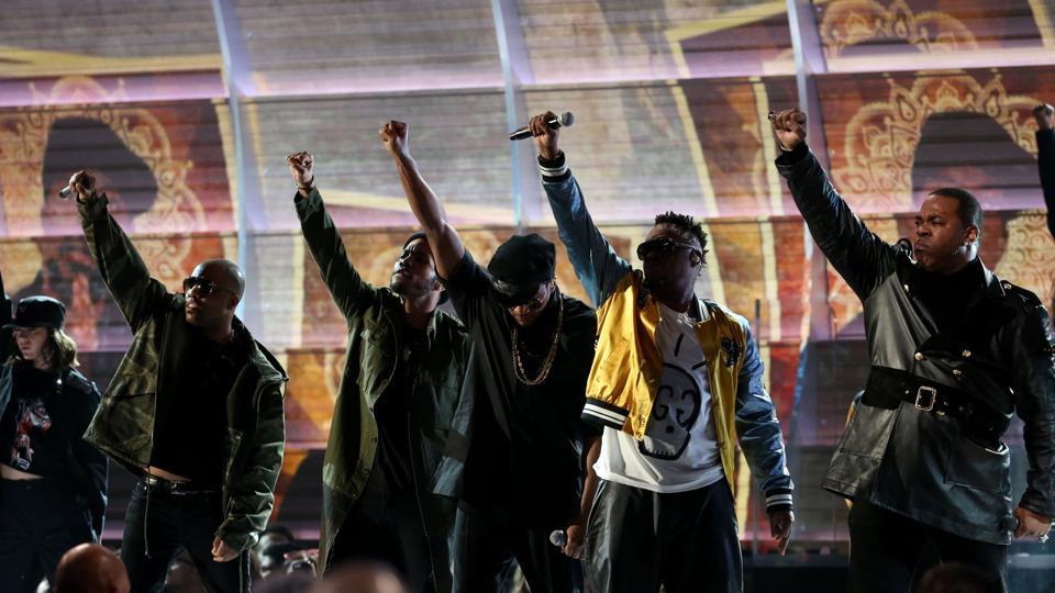 “¡Estamos unidos! ¡Nosotros el pueblo!”, el sonido del hip-hop en los Grammy