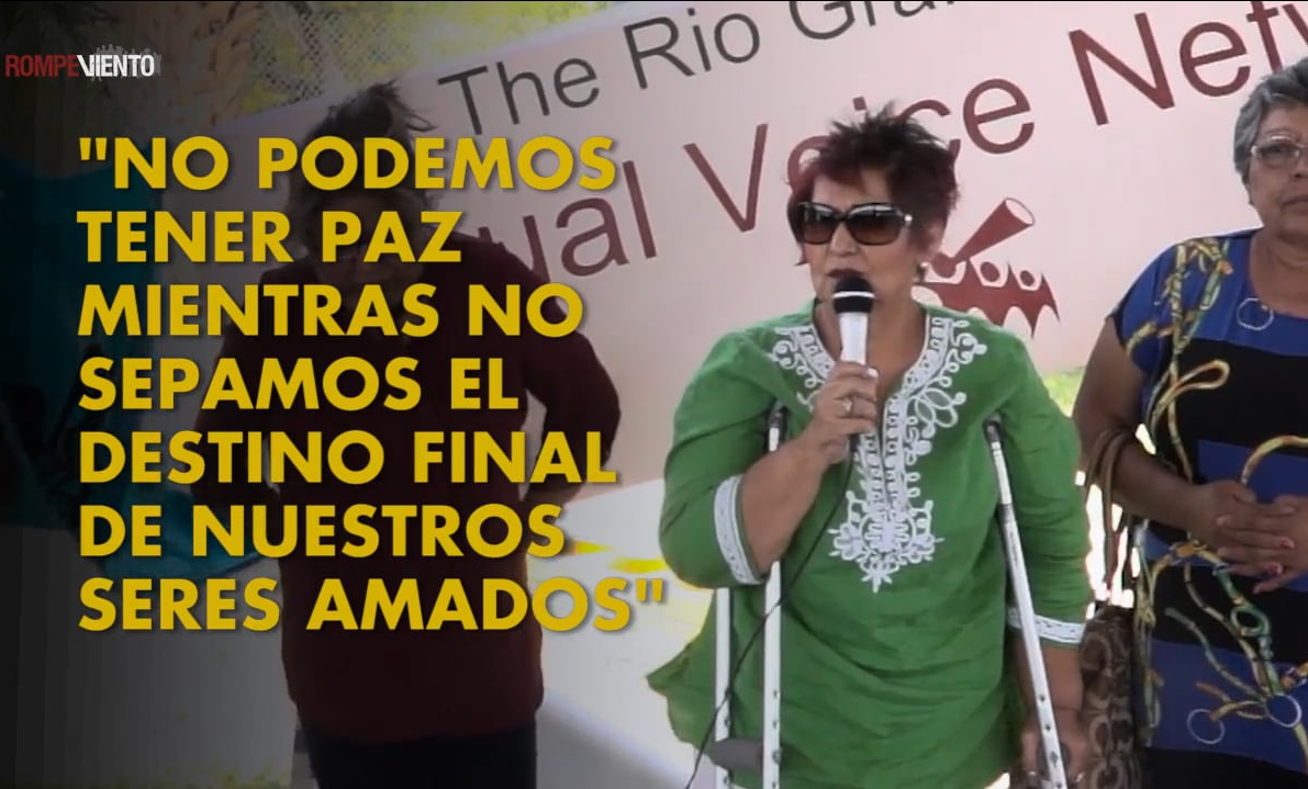 “Estamos en pie de lucha”, mensaje de Miriam Rodríguez en la Caravana contra el Miedo