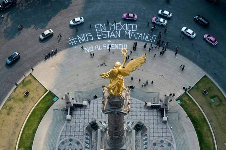 Protestan periodistas tras el asesinato de Javier Valdez con el mensaje #NosEstánMatando