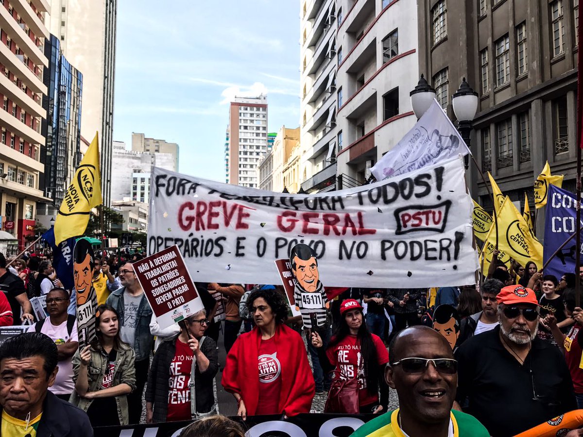 Inician segunda huelga general en Brasil contra políticas Temer