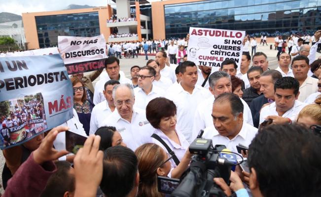 Protestan contra agresiones a periodistas en Guerrero