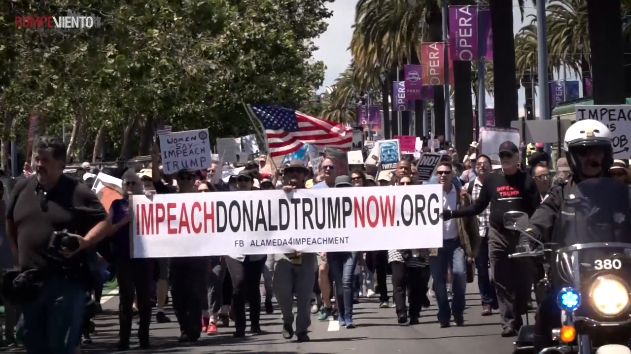 #ImpeachmentMarch - Marchan miles en Estados Unidos para exigir destitución de Trump - 2/7/2017