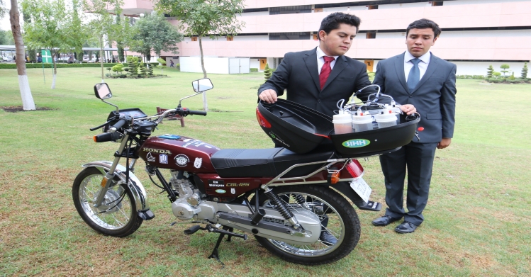 Desarrollan estudiantes sistema ecológico para disminuir contaminantes emitidos por motocicletas