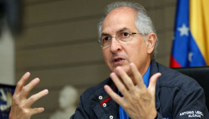 Regresan al opositor venezolano Antonio Ledezma a arresto domiciliario 