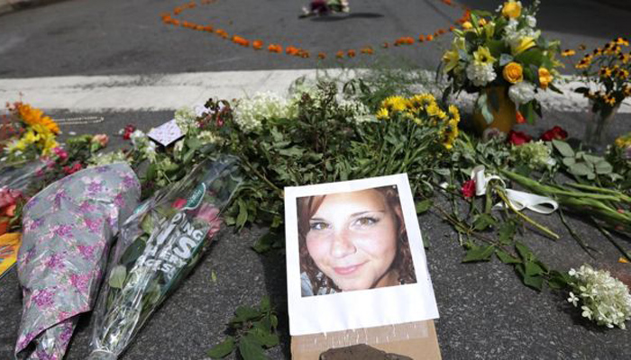 Realizarán homenaje a Heather Heyer, la mujer que falleció en Charlottesville