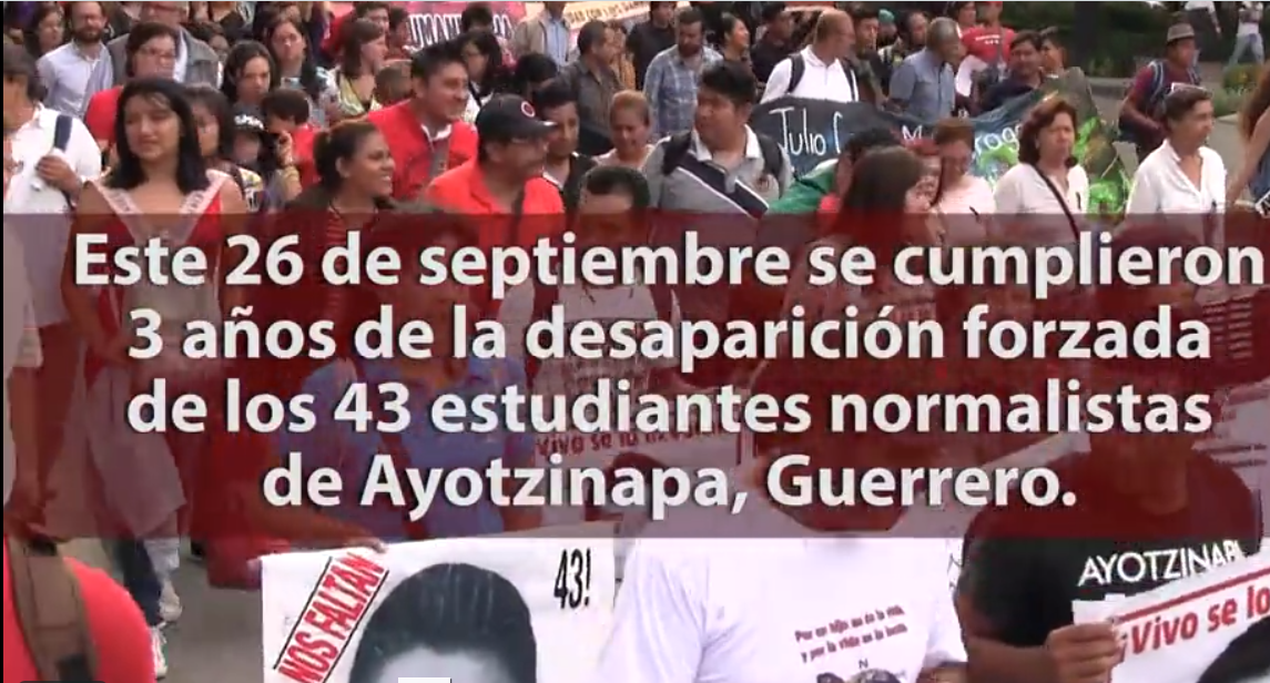Ayotzinapa: tres años sin justicia