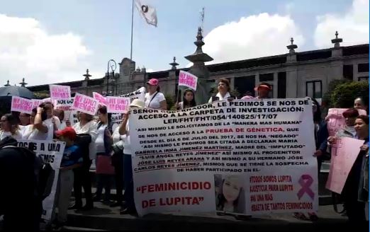 Protestan por feminicidios en el Edomex y exigen justicia en el caso de Lupita