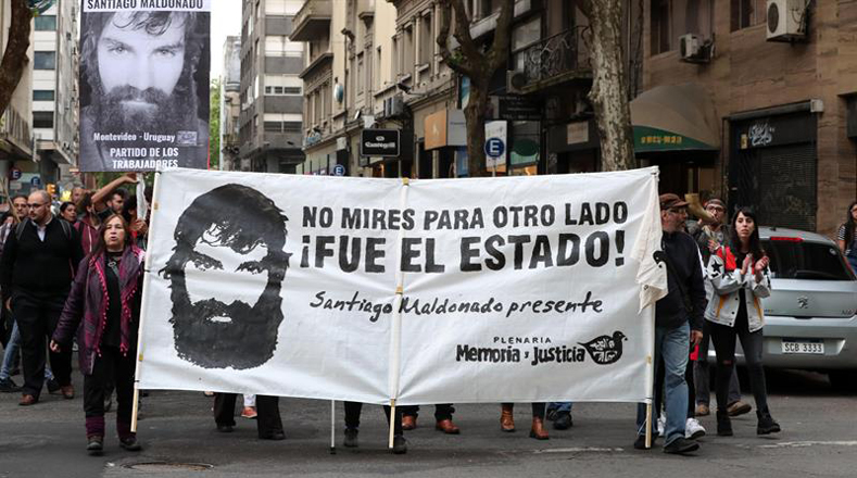 Rechaza familia de Santiago Maldonado hipótesis del gobierno sobre el caso