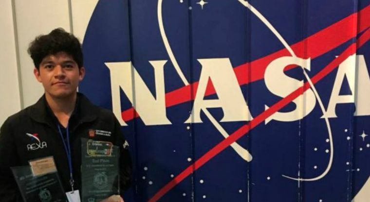 Obtiene joven mexicano segundo lugar en competencia de la NASA