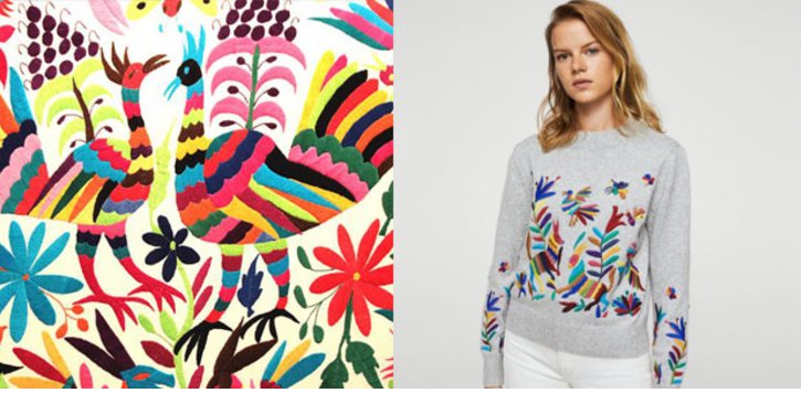 Acepta empresa española haberse "inspirado" en bordados indígenas