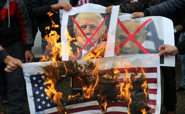 Protestan contra decisión de Trump de nombrar Jerusalén capital de Israel
