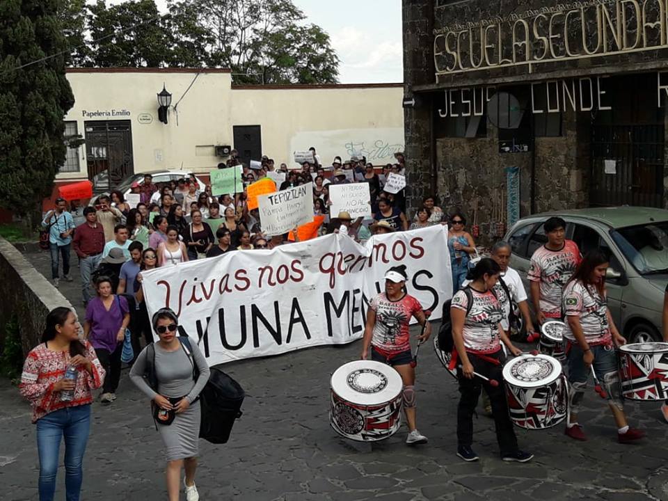 Protestan en Morelos contra feminicidios, van 33 en 2018