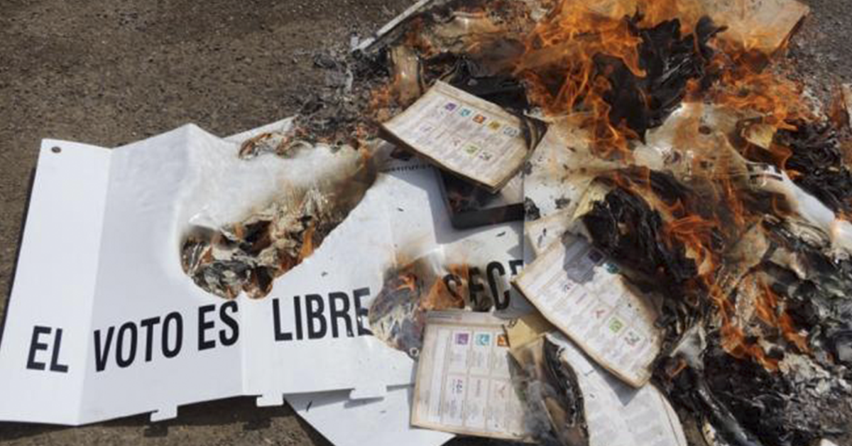 Suman casi 25 mil boletas electorales robadas en México