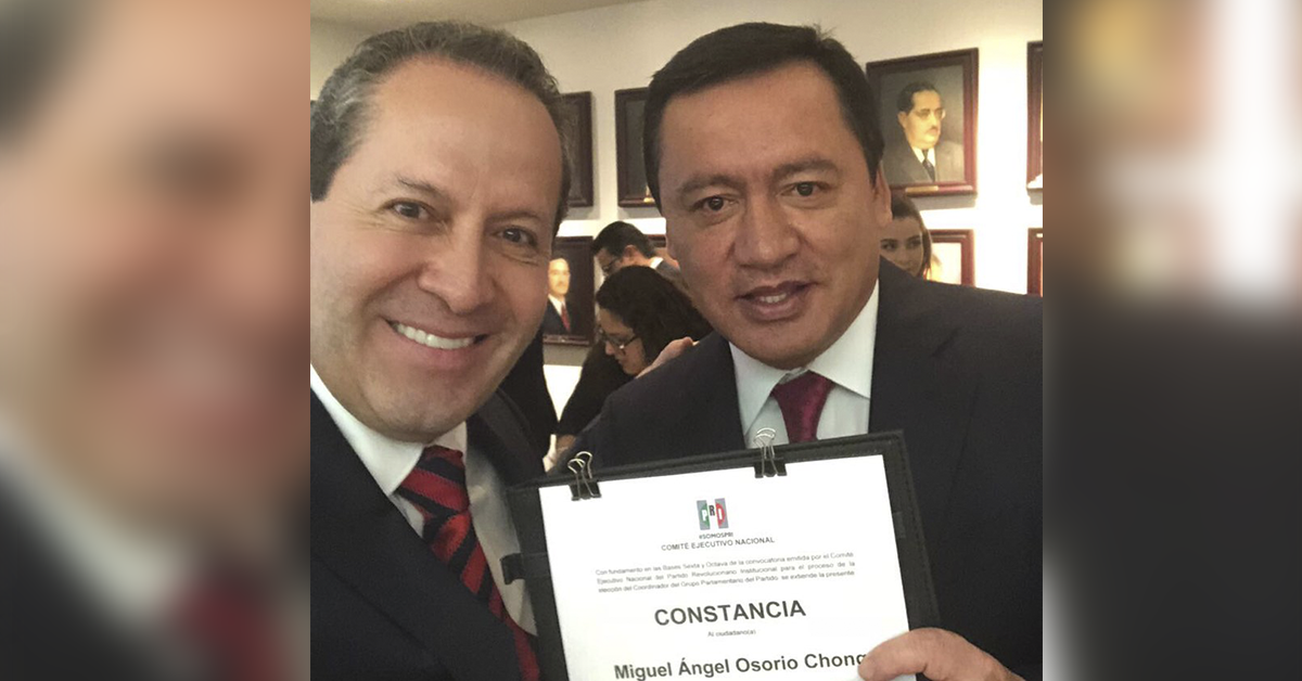 Designan a Osorio Chong como líder del PRI en el Senado