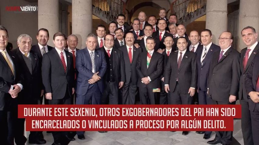 Eugenio Hernández y los exgobernadores del PRI acusados - Videonota - 04/10/2018