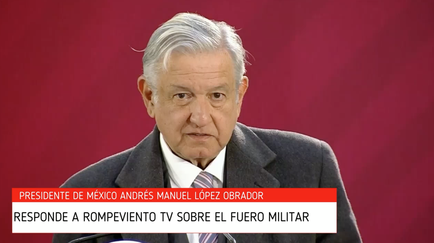 Andrés Manuel López Obrador: Guardia Nacional y fuero militar