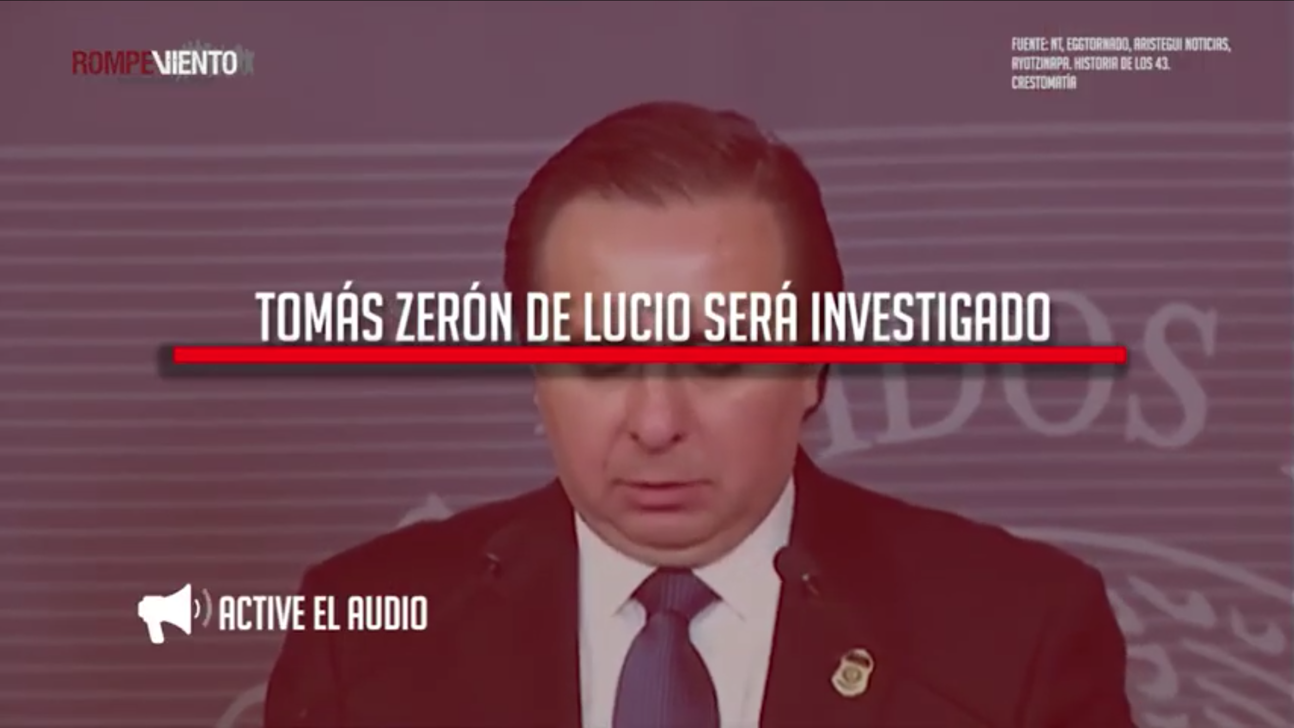 Será investigado Tomás Zerón por caso Ayotzinapa
