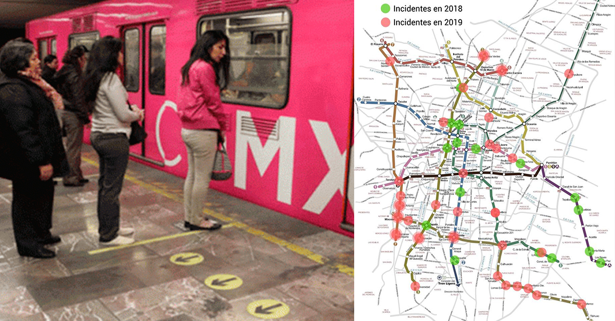 Mapeando el secuestro de mujeres en el Metro de la CDMX, una iniciativa ciudadana