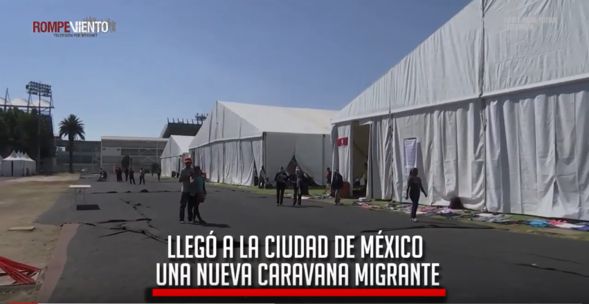 LLega nueva caravana migrante a la CDMX