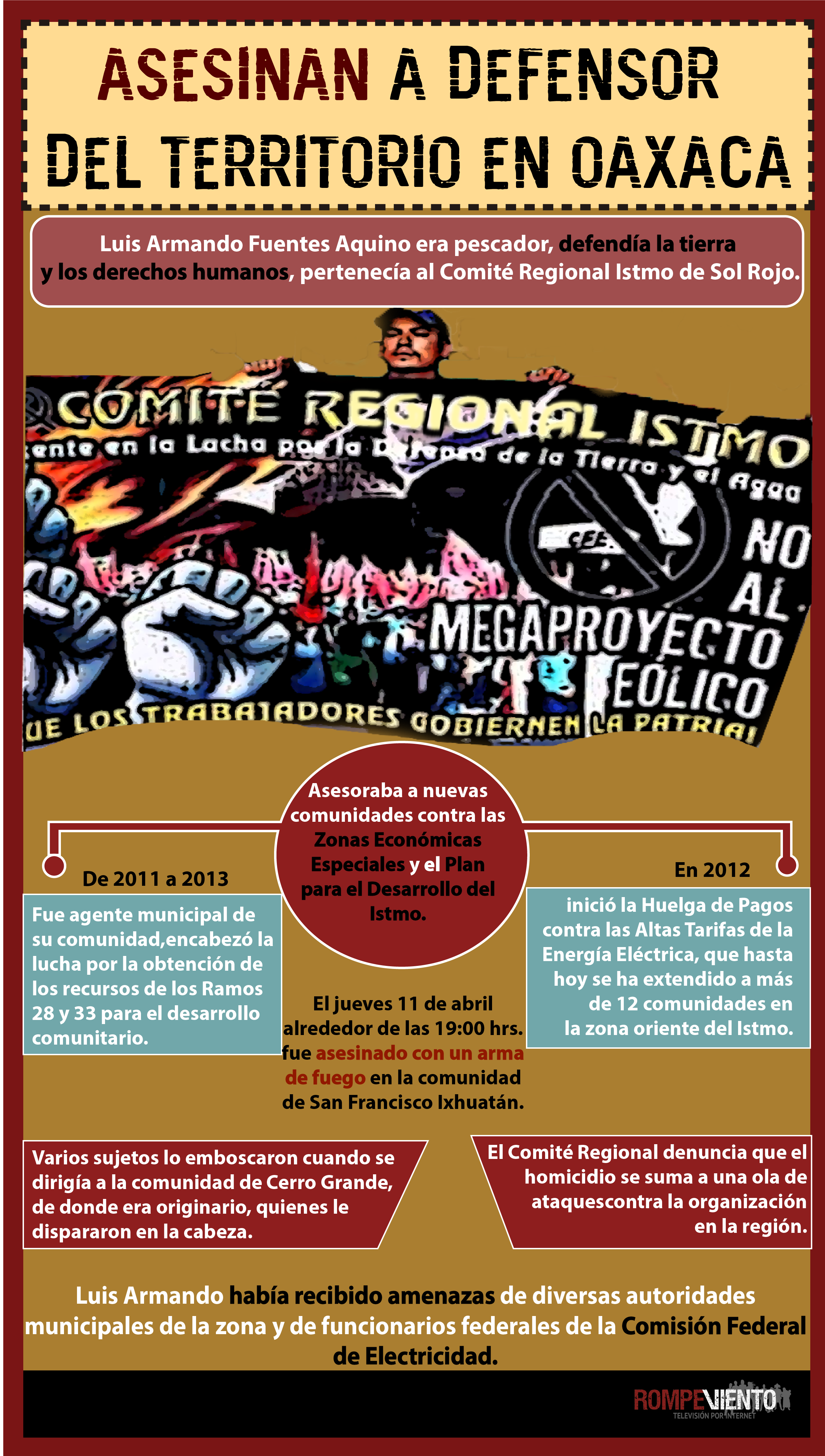 Asesinan a defensor del territorio en Oaxaca