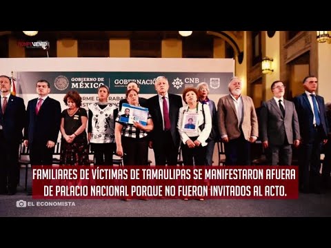 Familias de personas desaparecidas exigen justicia y apoyo en Palacio Nacional