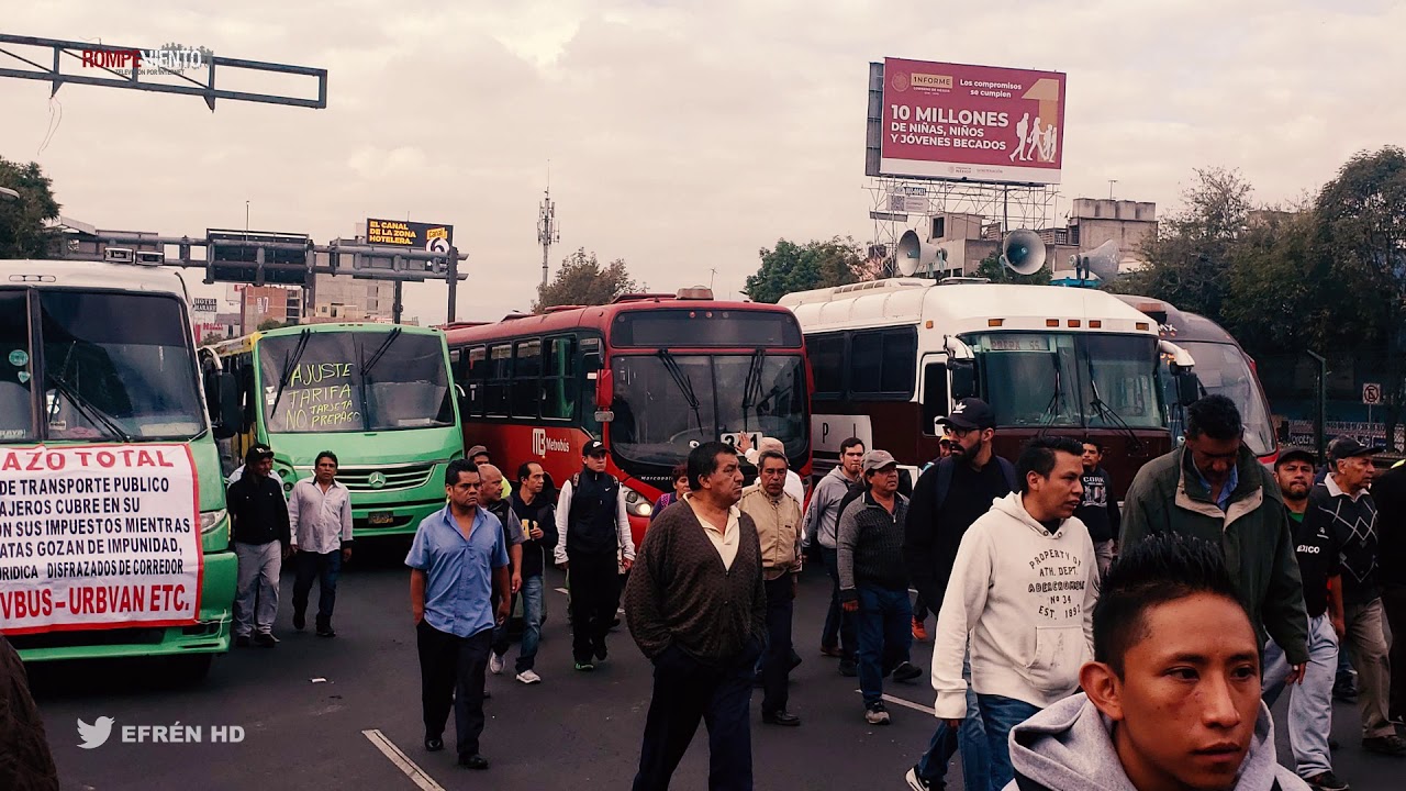 Marcha de transportistas en CDMX