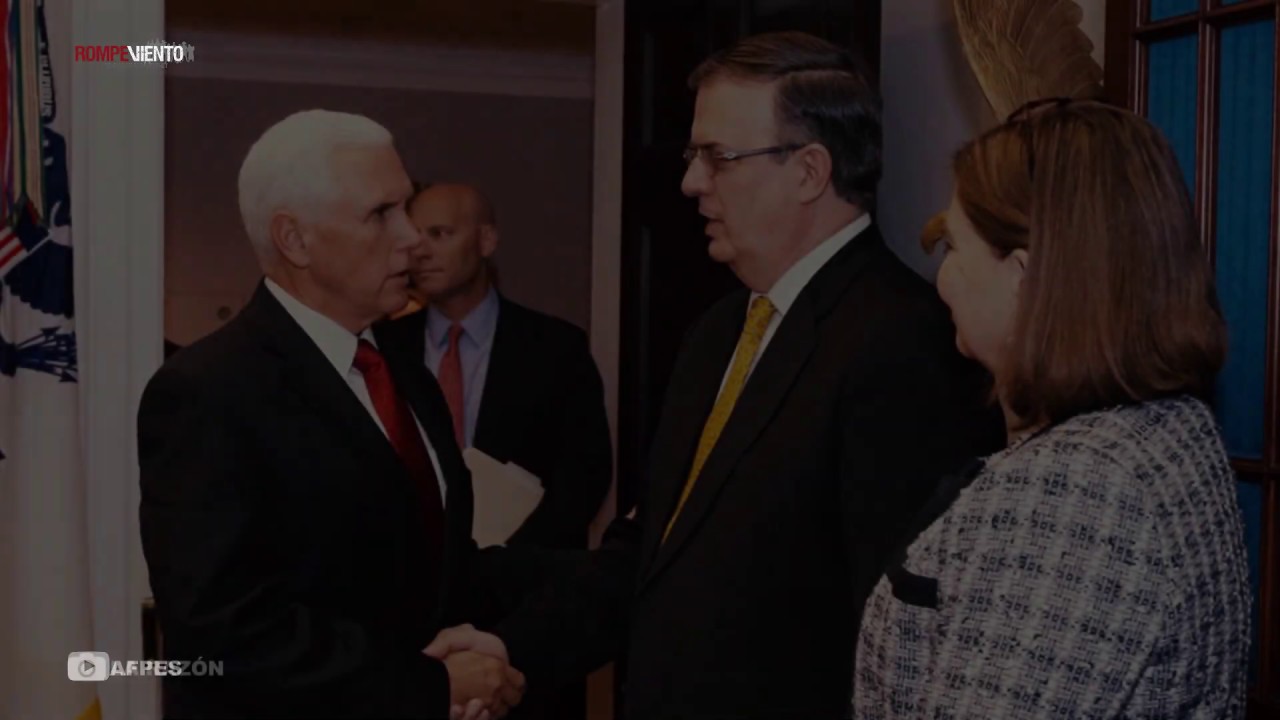 Reunión entre Mike Pence y Marcelo Ebrard sobre migración y tráfico de armas