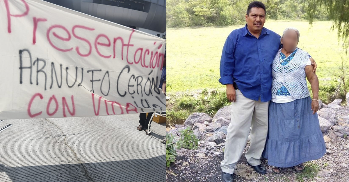 Exigen aparición con vida del activista Arnulfo Cerón en Tlapa, responsabilizan al alcalde