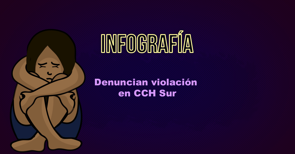 Denuncian violación a estudiante del CCH Sur de la UNAM