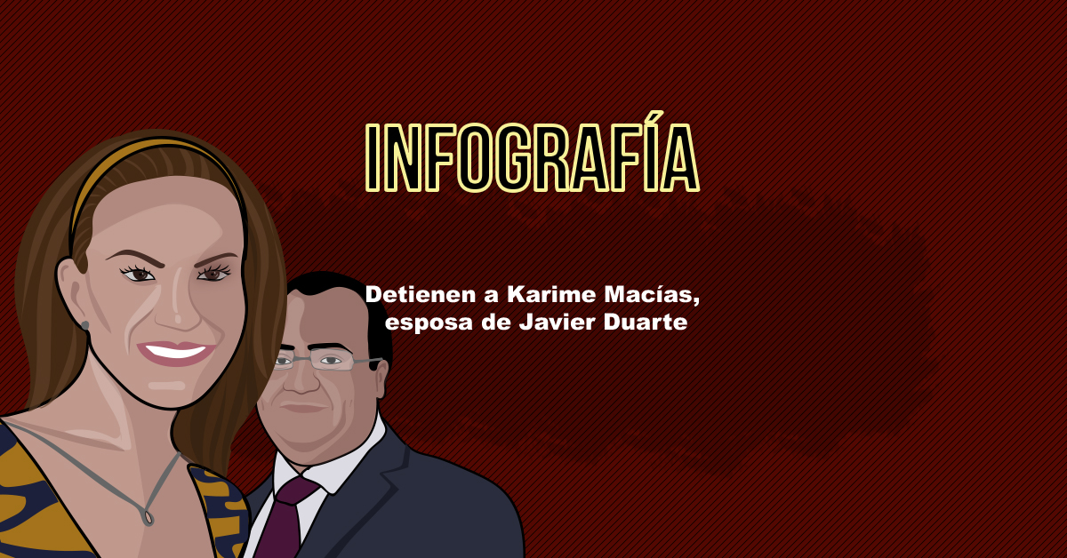 Detienen a Karime Macías, esposa de Javier Duarte