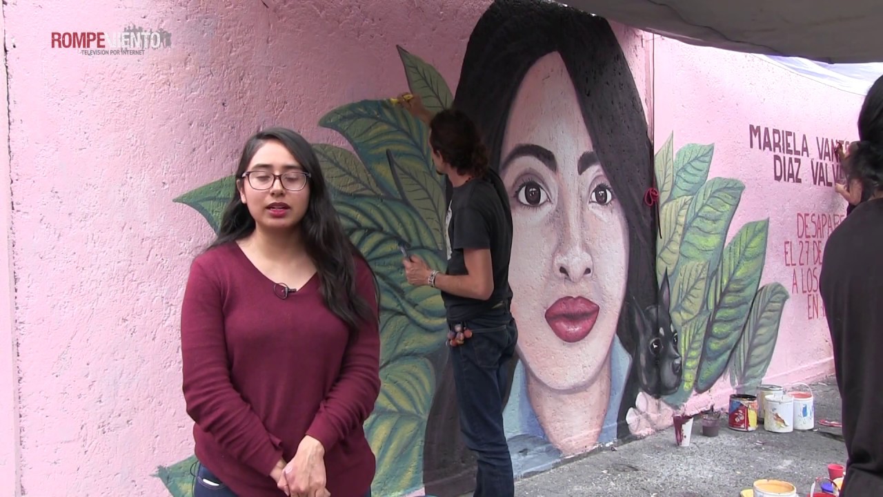"Muralismo y arte por nuestrxs desaparecidxs" - Mural por Mariela Vanessa, desaparecida en Iztapalapa