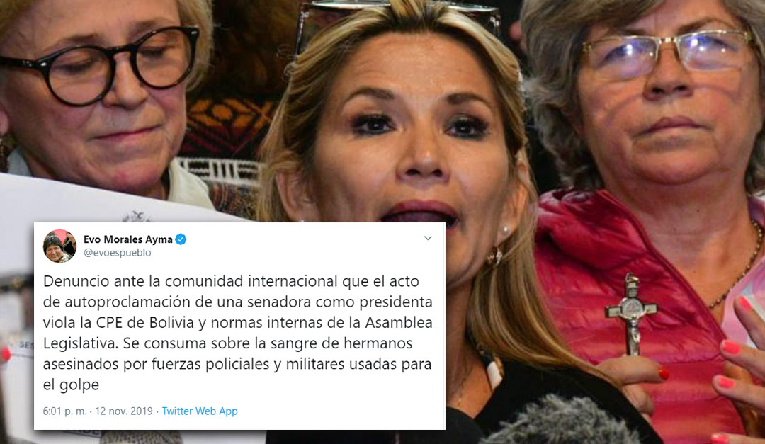 La senadora Jeanine Añez se autoproclama como presidenta interina de Bolivia