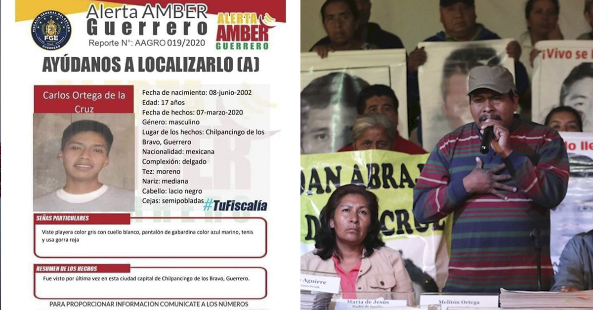 Denuncian desaparición del hijo de Melitón Ortega, vocero de Ayotzinapa