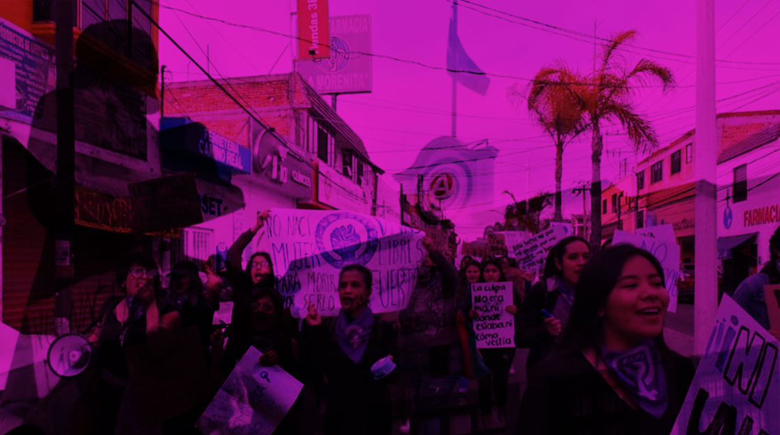 Mujeres hacen historia y marchan por primera vez en el municipio Ezequiel Montes, Querétaro