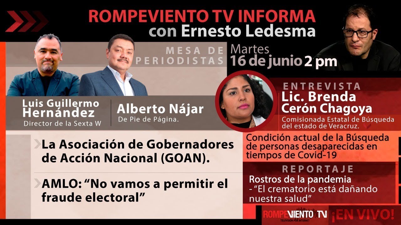 AMLO: no vamos a permitir el fraude electoral / Comisión Estatal Búsqueda, Veracruz - RV Informa