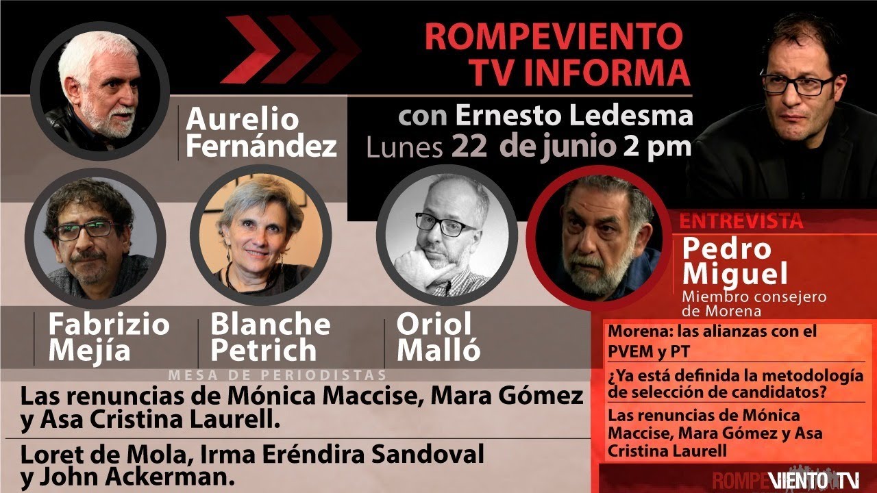 Renuncias de M. Maccise, Mara Gómez y Asa C. Laurell / Loret, Irma Eréndira y Ackerman - RV Informa