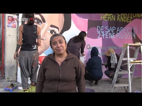 "Muralismo y arte por nuestrxs desaparecidxs” - El mural de Natali Carmona