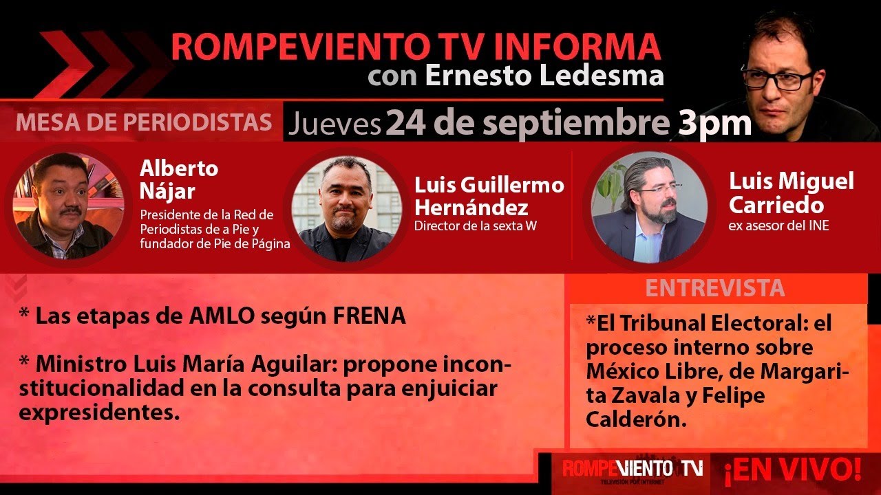 Las etapas de AMLO según FRENA / Tribunal Electoral: México Libre - Perspectivas