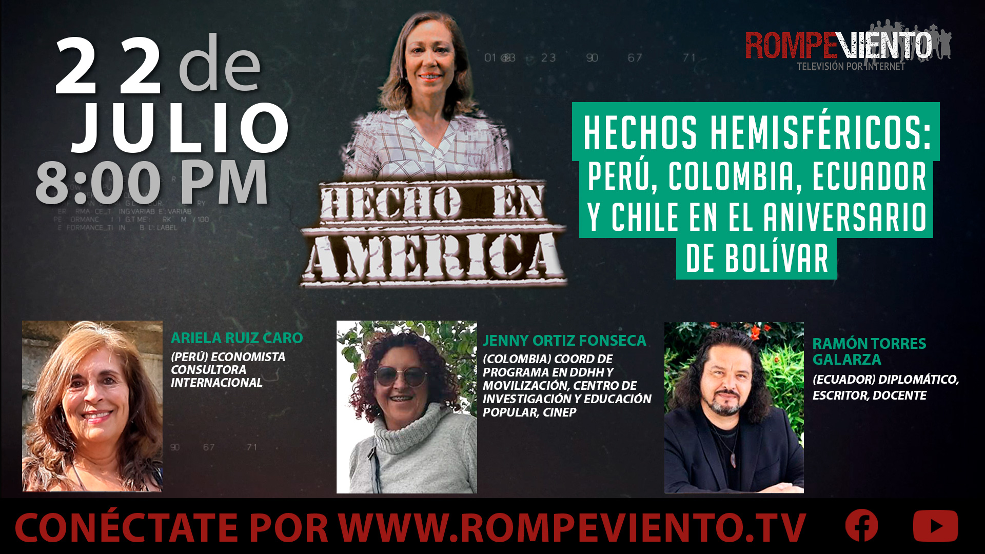 Hechos Hemisféricos: Perú, Colombia, Ecuador y Chile en el Aniversario de Bolívar - Hecho en América