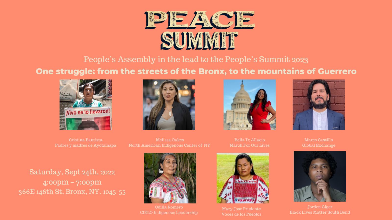 Cumbre por la paz: Foro ciudadano de cara a la Cumbre por la Paz 2023